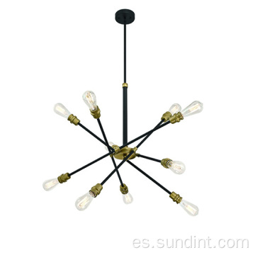 Luz de colgante decorativo de la sala de estar de acero de moda